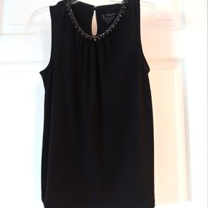 Chico Black Shell Blouse Size 1